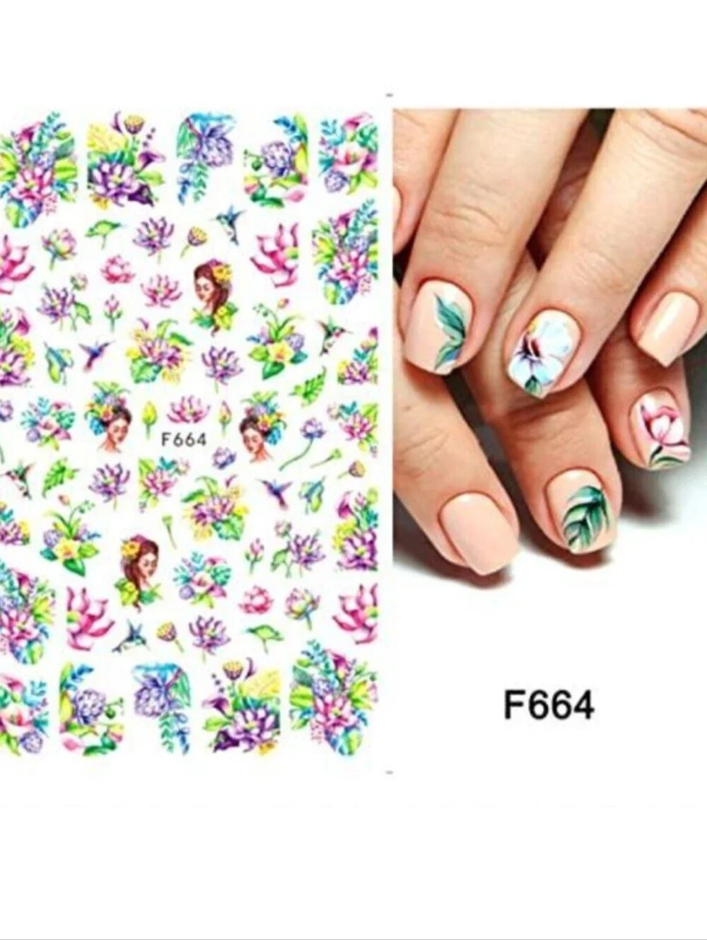 Trendy Self Adhesive Nails Art Transfer Sticker